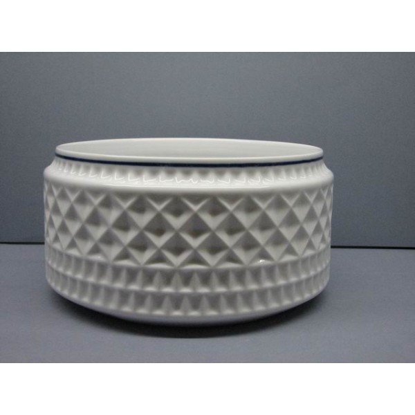 Ensaladera Portomarínico blanco filo azul
