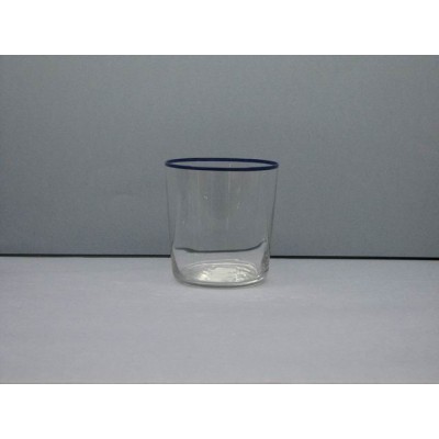 Vasos Vidrio Filo Azul Pack 6