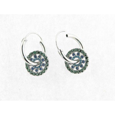 Viceroy pendientes aro piedras