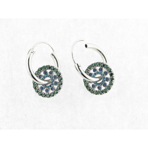 Viceroy pendientes aro piedras