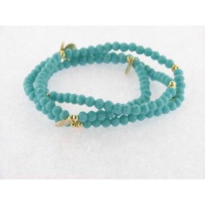 Duran exquse pulsera plata chapada turquesa