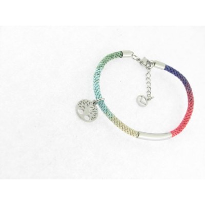 Viceroy pulsera acero hilo nylon