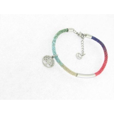 Viceroy pulsera acero hilo nylon