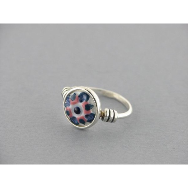 Anillo nº 1 boton plata
