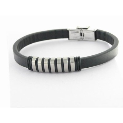 Lotus Pulsera Acero Piel