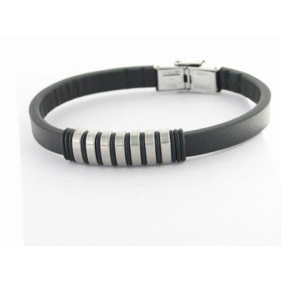 Lotus Pulsera Acero Piel