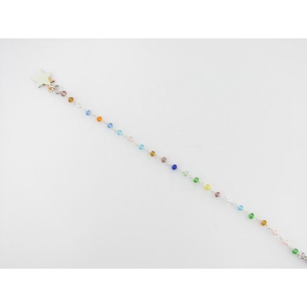 Pulsera plata cristal