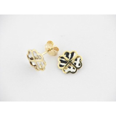 Pendientes Oro Bicolor