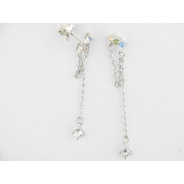 Pendientes plata circonitas