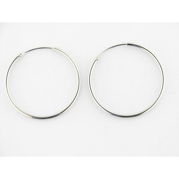 Pendientes aro plata