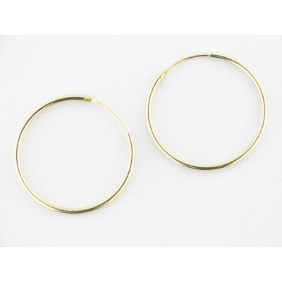 Pendientes aro plata chapada