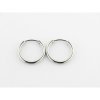 Lotus Pendientes Aro Acero