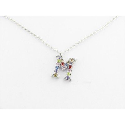 Lotus Colgante Plata Inicial M