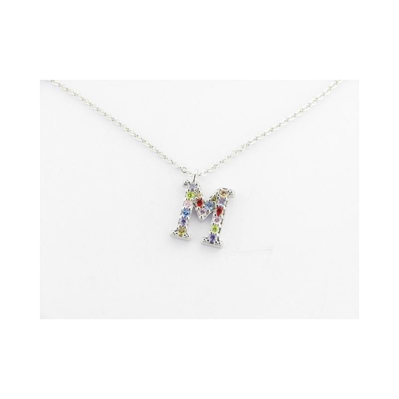 Lotus Colgante Plata Inicial M