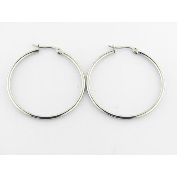 Pendientes aro acero