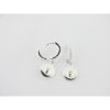 Pendientes aro plata circonitas