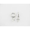 Pendientes aro plata circonitas