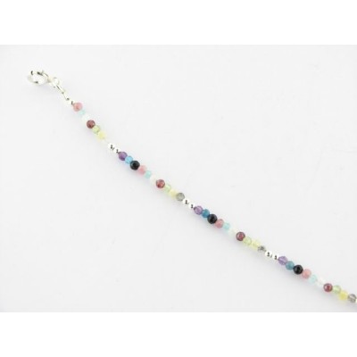 Pulsera plata piedras