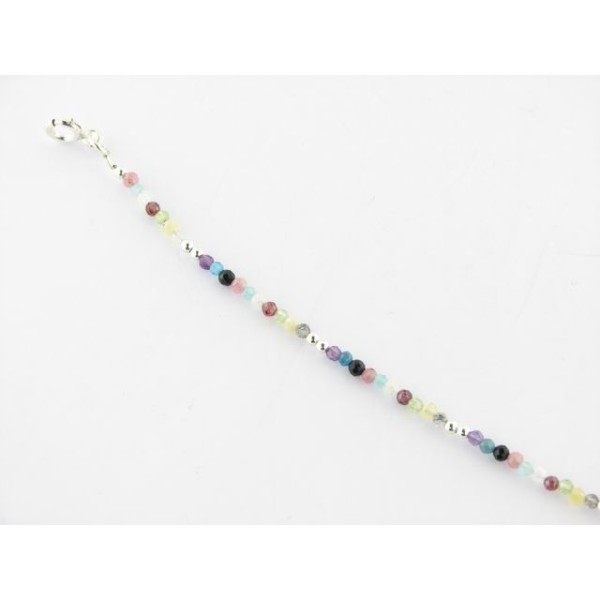 Pulsera plata piedras