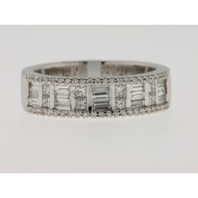 Sortija Oro Blanco Diamantes