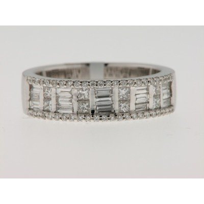Sortija Oro Blanco Diamantes