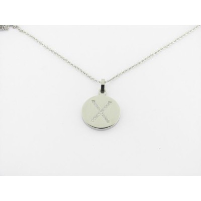 Viceroy colgante "x" acero piedras