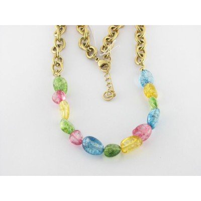 Viceroy gargantilla acero chapado piedras