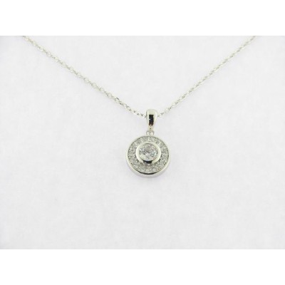 Lotus Colgante Plata Piedras