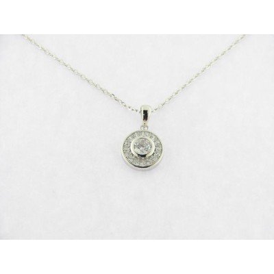 Lotus Colgante Plata Piedras