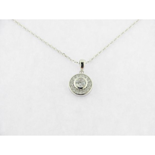 Lotus Colgante Plata Piedras