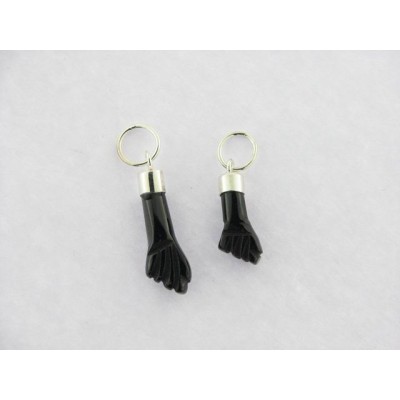 Colgante figa plata azabache