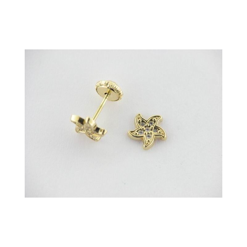 Pendientes oro piedras