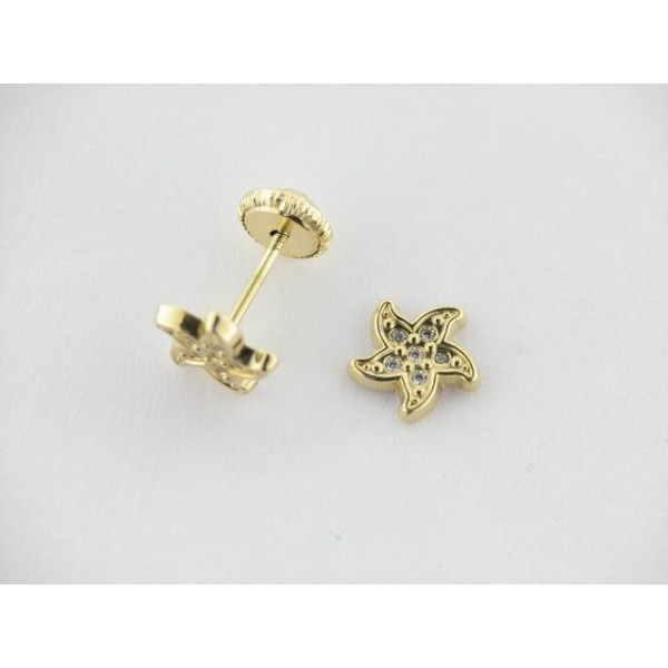 Pendientes oro piedras