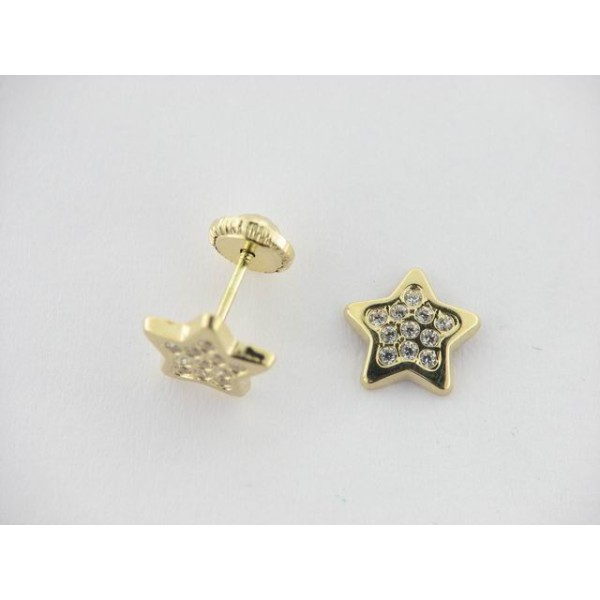Pendientes Oro Piedras