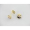 Pendientes oro piedra