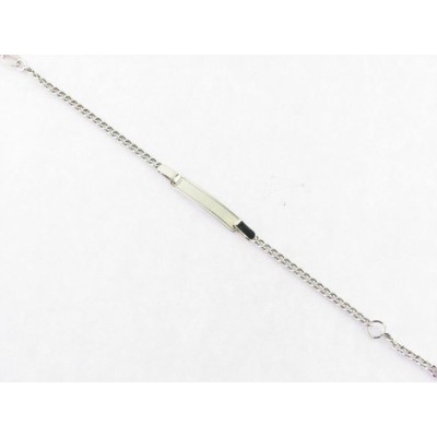 Pulsera reciem oro blanco