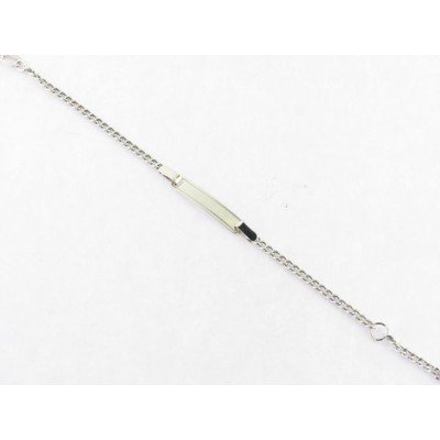 Pulsera reciem oro blanco