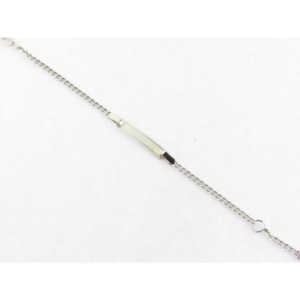 Pulsera reciem oro blanco