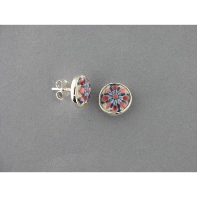 Pendientes Nº 1 boton plata
