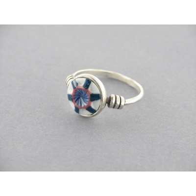 Anillo nº 1 Boton Plata