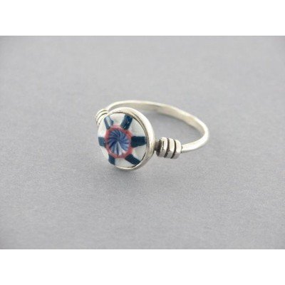 Anillo nº 1 Boton Plata