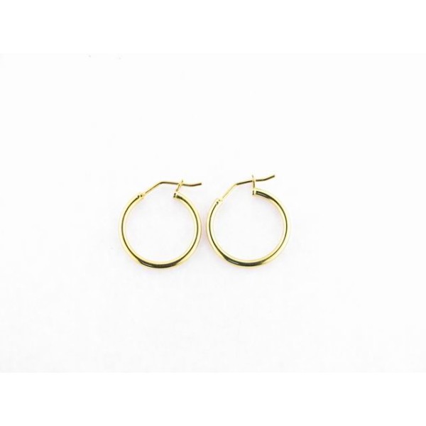 Viceroy Pendientes Aro Plata Chapada