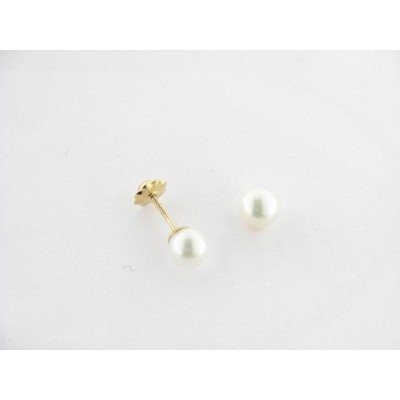 Pendientes Oro Perla