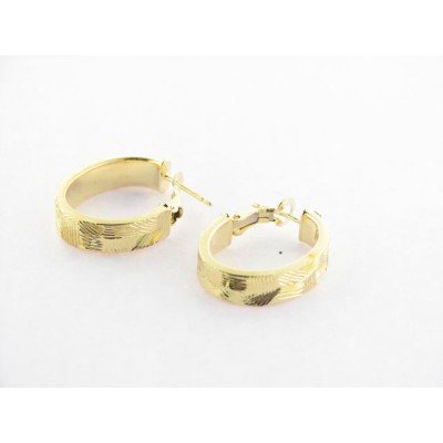 Pendientes Aro PLata Amarilla