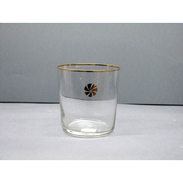 Vasos vidrio filo oro trisquel pack 6 unidades **