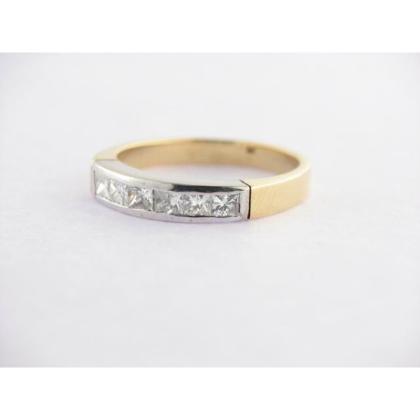 Sortija Oro Bicolor Diamantes