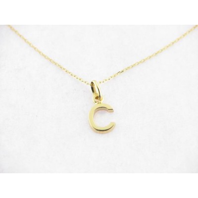 Colgante Oro C con Cadena