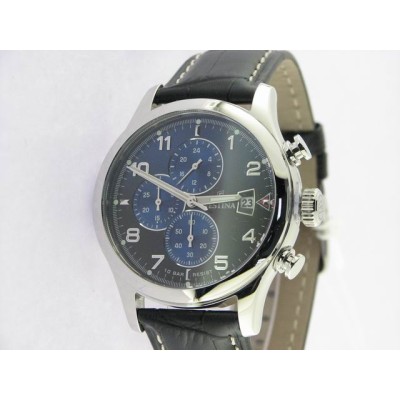 Festina crono agujas acero piel