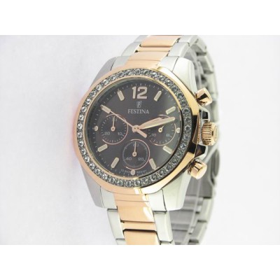 Festina Agujas Acero Bicolor Armys