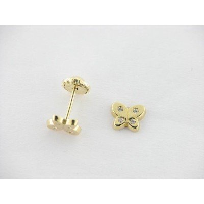 Pendientes Oro Zirconita